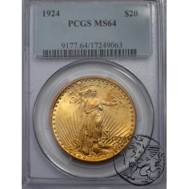 USA, 20 dolarów, 1924 - PCGS MS 64
