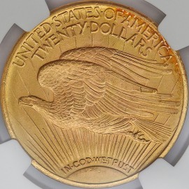 USA, 20 dolarów, 1924, NGC MS 66+