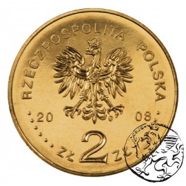 III RP, 2 złote, 2008, 450 lat Poczty Polskiej