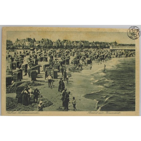 113 Seebad Swinemünde (Świnoujście) - Strand zur Ferienzeit