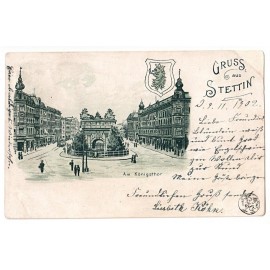 297.  Stettin (Szczecin) - Gruss, Felderhoffbrunnen 1905 