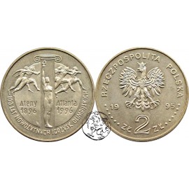 III RP, 2 złote, 1995, 100 lat Igrzysk Olimpijskich