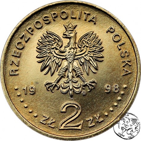 III RP, 2 złote, 1998, Zygmunt III Waza