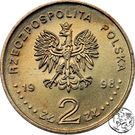 III RP, 2 złote, 1998, Adam Mickiewicz