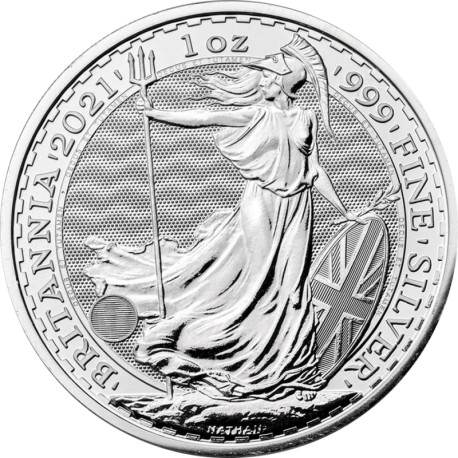 Wielka Brytania, 2 funty, Britannia, uncja srebra