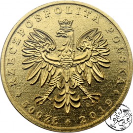 Polska, III RP, 500 złotych, 2019, Orzeł Bielik, uncja złota, niski nakład 500 sztuk
