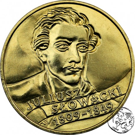 III RP, 2 złote, 1999, Juliusz Słowacki