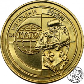 III RP, 2 złote, 1999, Wstąpienie Polski do NATO