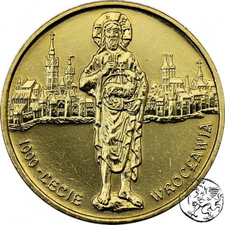 III RP, 2 złote, 1000 lat Wrocławia