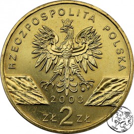 III RP, 2 złote, 2003, Węgorz europejski