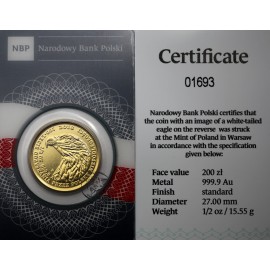 Polska, III RP, 200 złotych, 2011, Orzeł Bielik