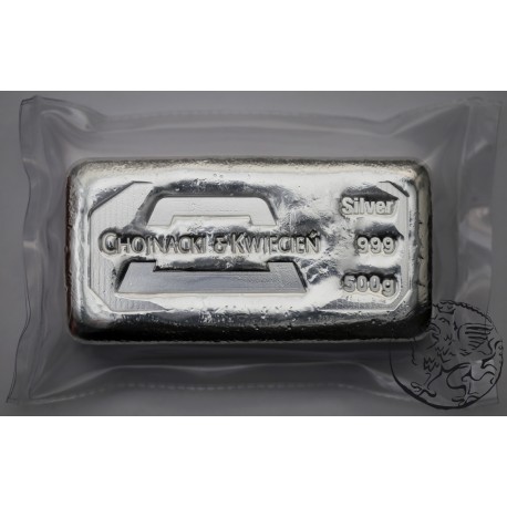 Sztabka srebra, 1000 gram Ag 999