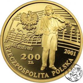 Polska, III RP, 200 złotych, 2001, Wieniawski