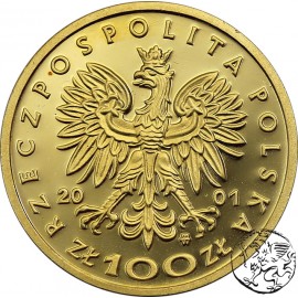 Polska, III RP, 100 złotych, 2001, Władysław I Łokietek