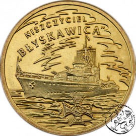 III RP, 2 złote, 2012, ORP Błyskawica