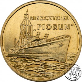 III RP, 2 złote, 2012, ORP Piorun