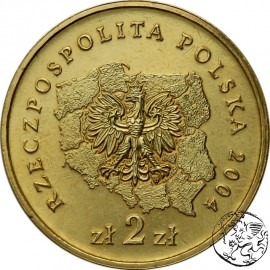 III RP, 2 złote, 2004, Województwo Mazowieckie