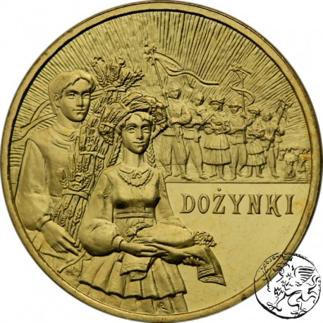 III RP, 2 złote, 2004, Dożynki