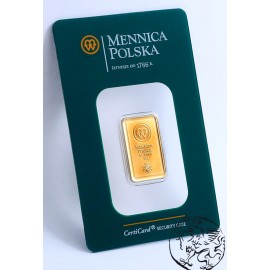 Polska, Mennica Polska, sztabka, 10 gram, Au 999
