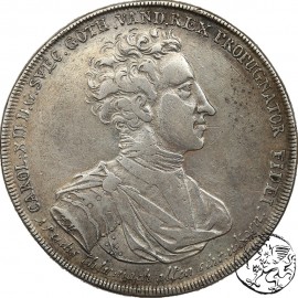 Pomorze, Szczecin, Karol XII, talar, 1709, NGC VF30