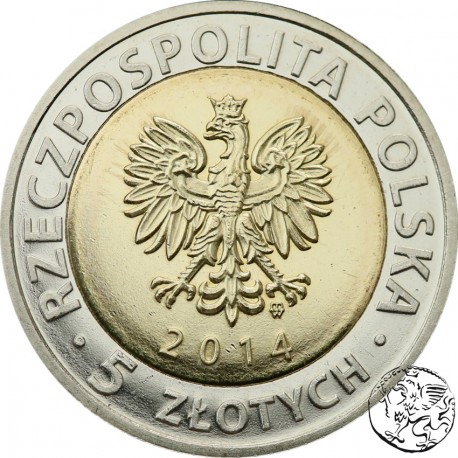 III RP, 5 złotych, 25 Lat Wolności