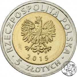 III RP, 5 złotych, 2015, Odkryj Polskę – Kanał Bydgoski