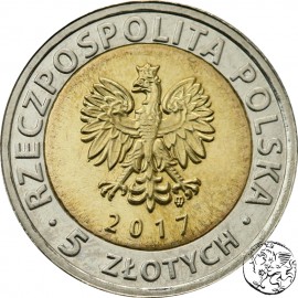 III RP, 5 złotych, 2017, Kaplica Trójcy Świętej na Zamku Lubelskim 