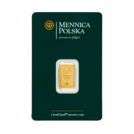 Polska, Mennica Polska, sztabka, 2 gram, Au 999