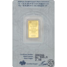 Szwajcaria, Pamp, Legendarne gorączki złota, 6 x 2,5 g, Au 999