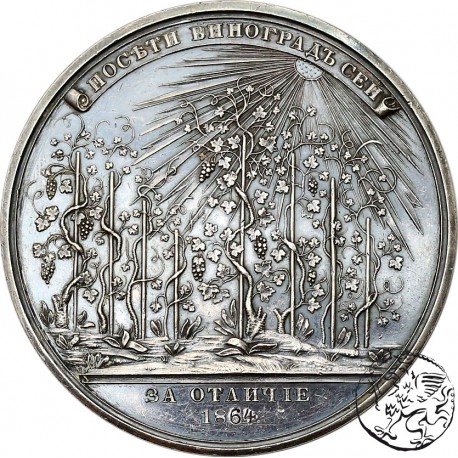 Rosja, medal nagrodowy, 1864, Aleksander II, Gimnazjum Żeńskie