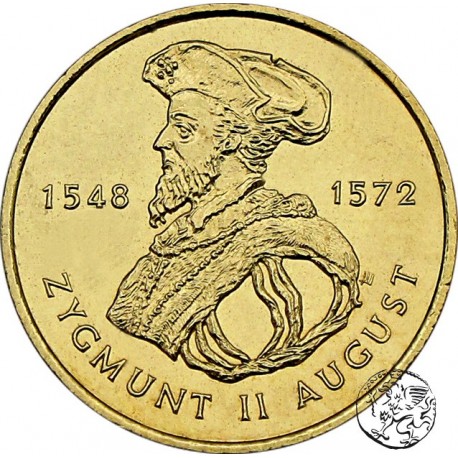 III RP, 2 złote, 1996, Zygmunt II August