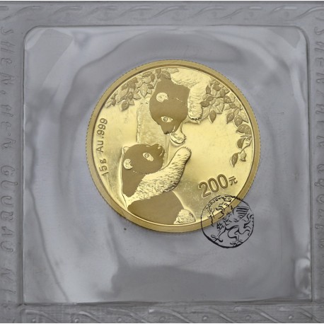 Chiny, 200 yuan, 2023, Panda