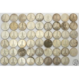 III Rzesza, 5 marek, 1934-1934, Kościół, LOT 53 szt