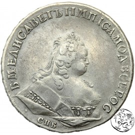 Rosja, rubel, 1744, СПБ, Elżbieta