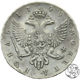 Rosja, rubel, 1744, СПБ, Elżbieta