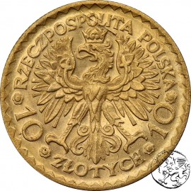Polska, II RP, 10 złotych, 1925, Chrobry