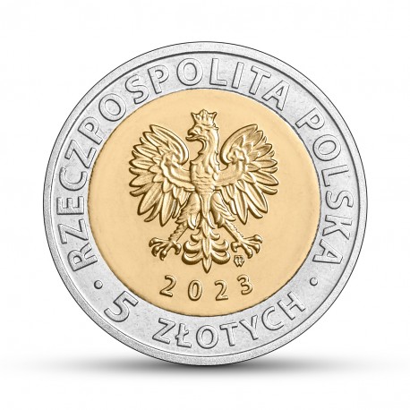 III RP, 5 złotych, 2023, Odkryj Polskę –  Kanał Żeglugowy przez Mierzeję Wiślaną