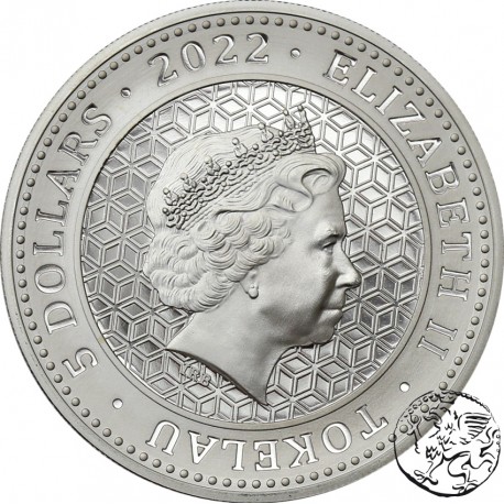 Tokelau, 5 dolarów, 2022, Byk i Niedźwiedź