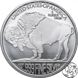 USA, uncja srebra , Bizon