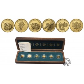 Niemcy, 6 x 20 euro, 2010-2015 A, Niemieckie Lasy, komplet