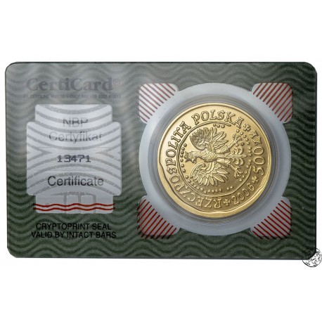 Polska, III RP, 500 złotych, 2007, Orzeł Bielik, uncja złota
