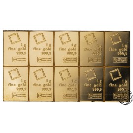 ESG, 10 x 1 g Au 999, CombiBar