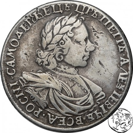 Rosja, rubel, 1718, Piotr I, OK