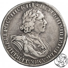 Rosja, rubel, 1724 Piotr I, słońce