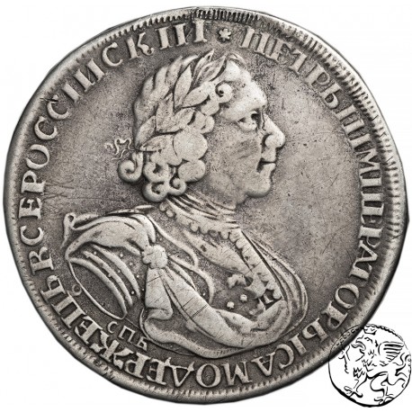 Rosja, rubel, 1724 Piotr I, słońce