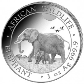 Somalia, 100 shillings, 2020, Leopard, uncja srebra