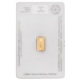 Niemcy, Heraeus, Sztabka złota 1 g