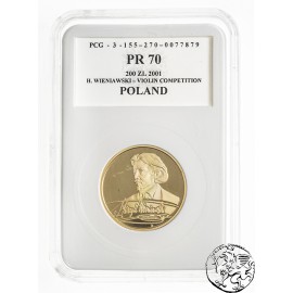 Polska, III RP, 200 złotych, 2001, Wieniawski