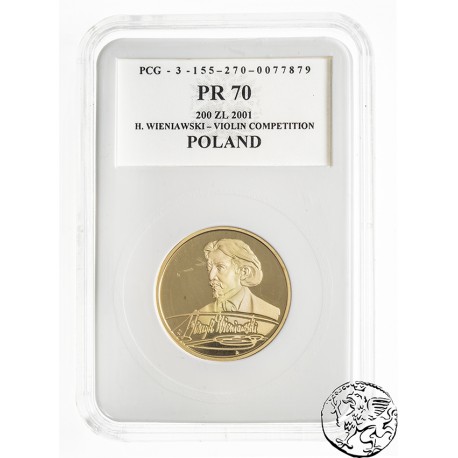 Polska, III RP, 200 złotych, 2001, Wieniawski