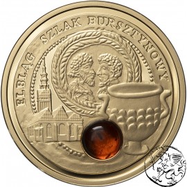Niue, 5 dolarów, 2009, Szlak Bursztynowy, Elbląg